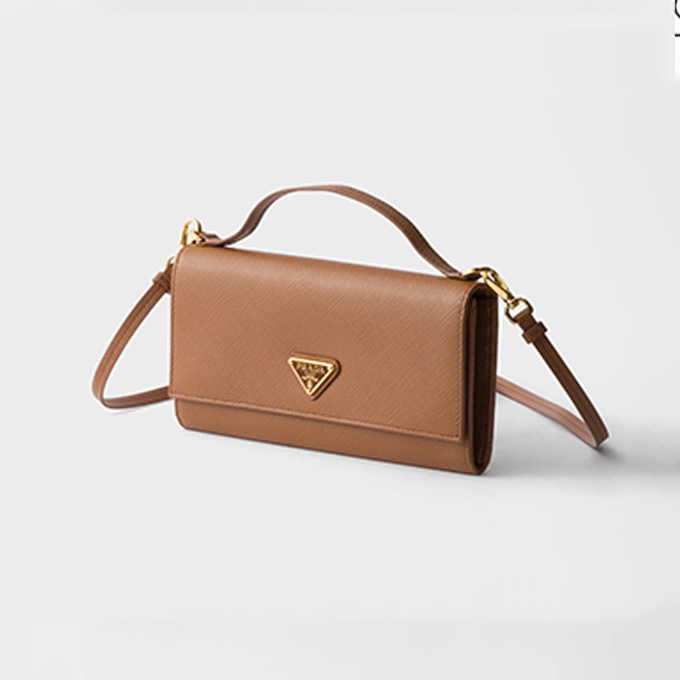 prada saffiano leather wallet crossbody bag #1mt042